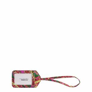 New! Vera Bradley Capri Pink Essential Luggage Tag in Cotton